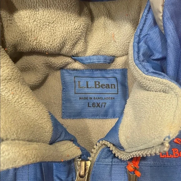 L.L. Bean Kids Patroller Ski Jacket Winter Coat Kids Blue 6X/7 Youth